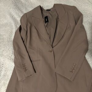 Express Taupe Women's Blazer